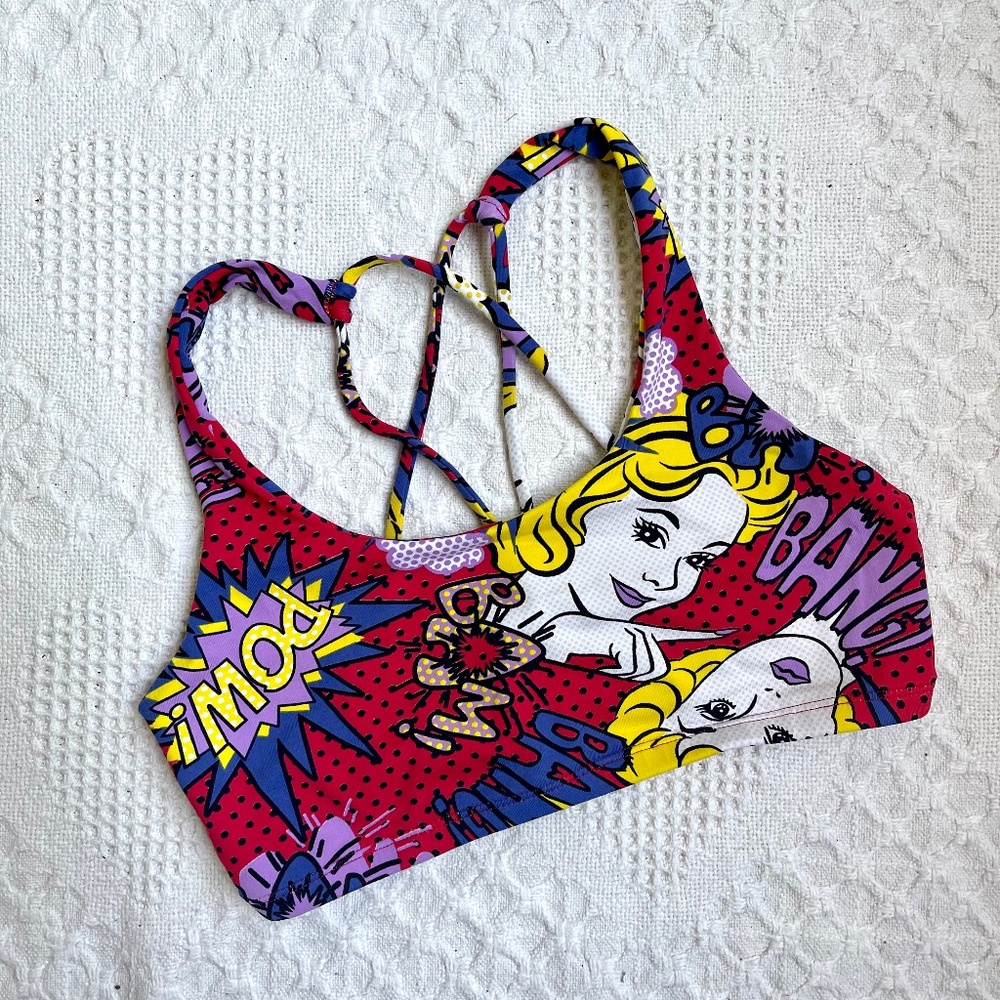 Colorful Graphic Women's Swim Top